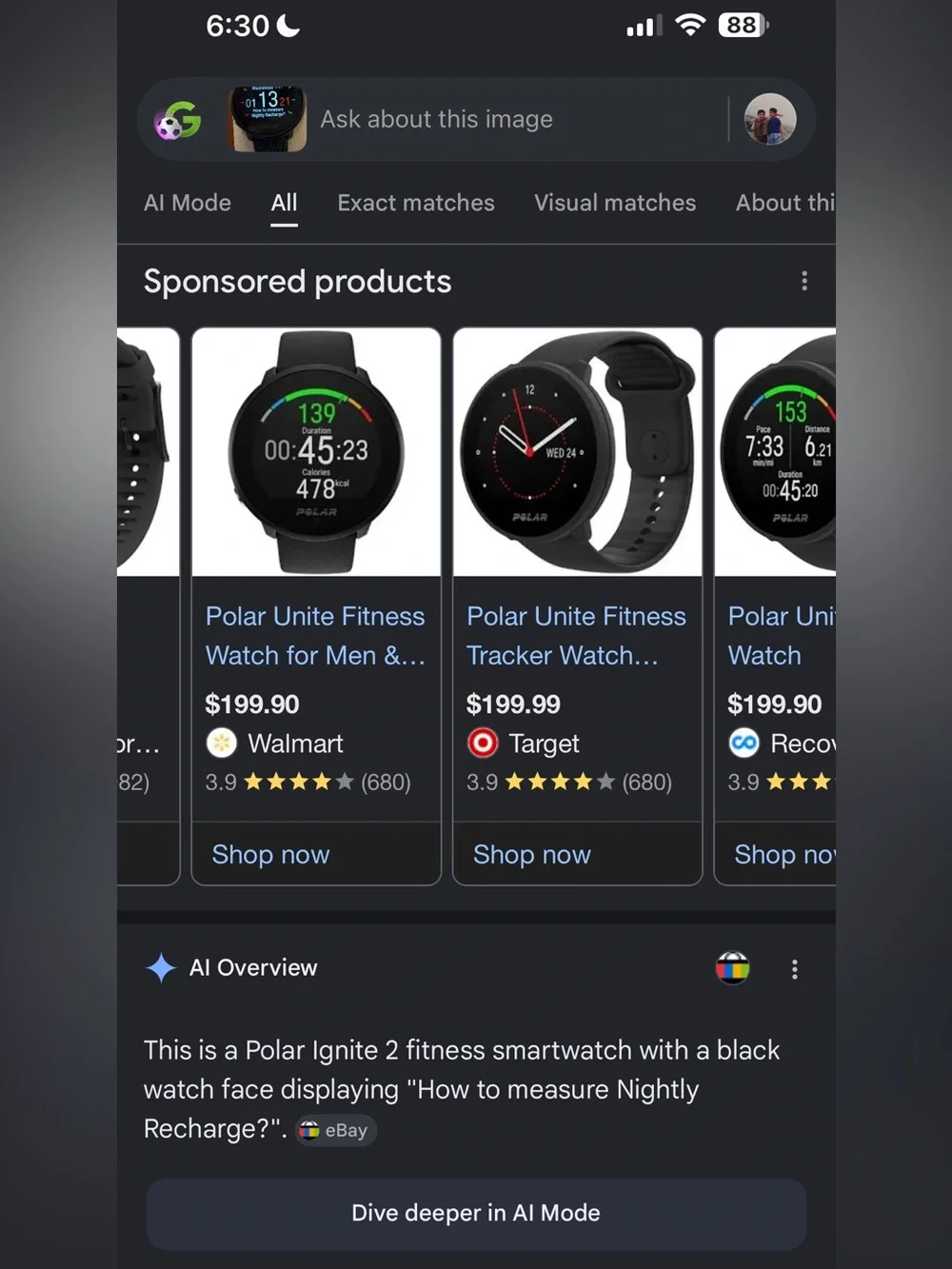 Polar Unite Smartwatch, Excellent, Tested, Charger Included, Smartwatch!